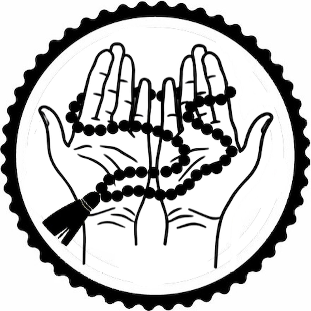 Miyrem Tesbih Ve Dua Eden Eller Sticker 30 x 30 cm