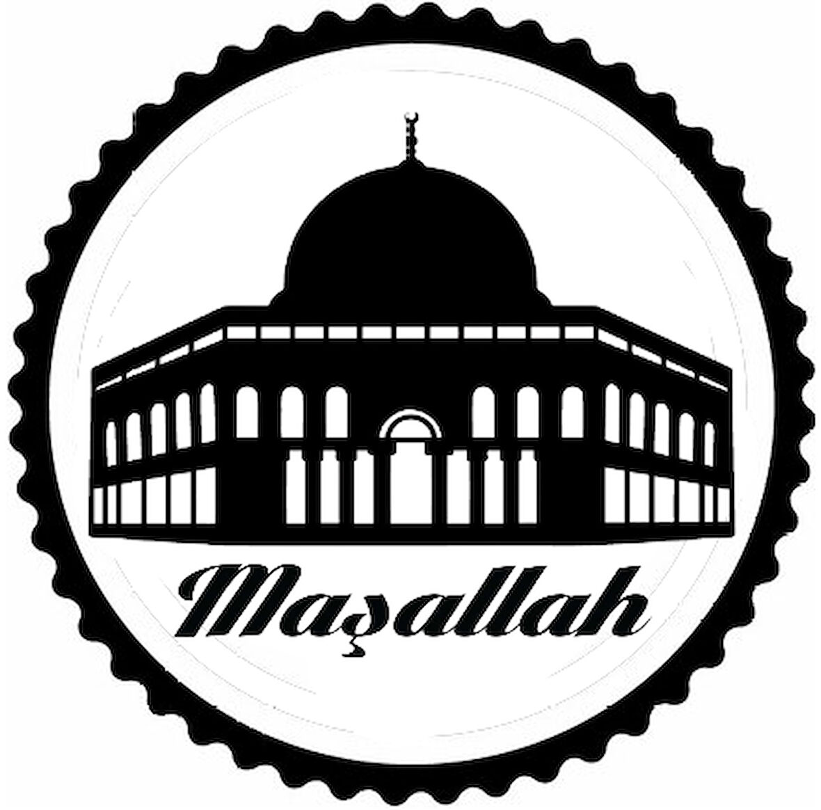 Miyrem Mescid i Aksa Tasarım Sticker 30 x 30 cm