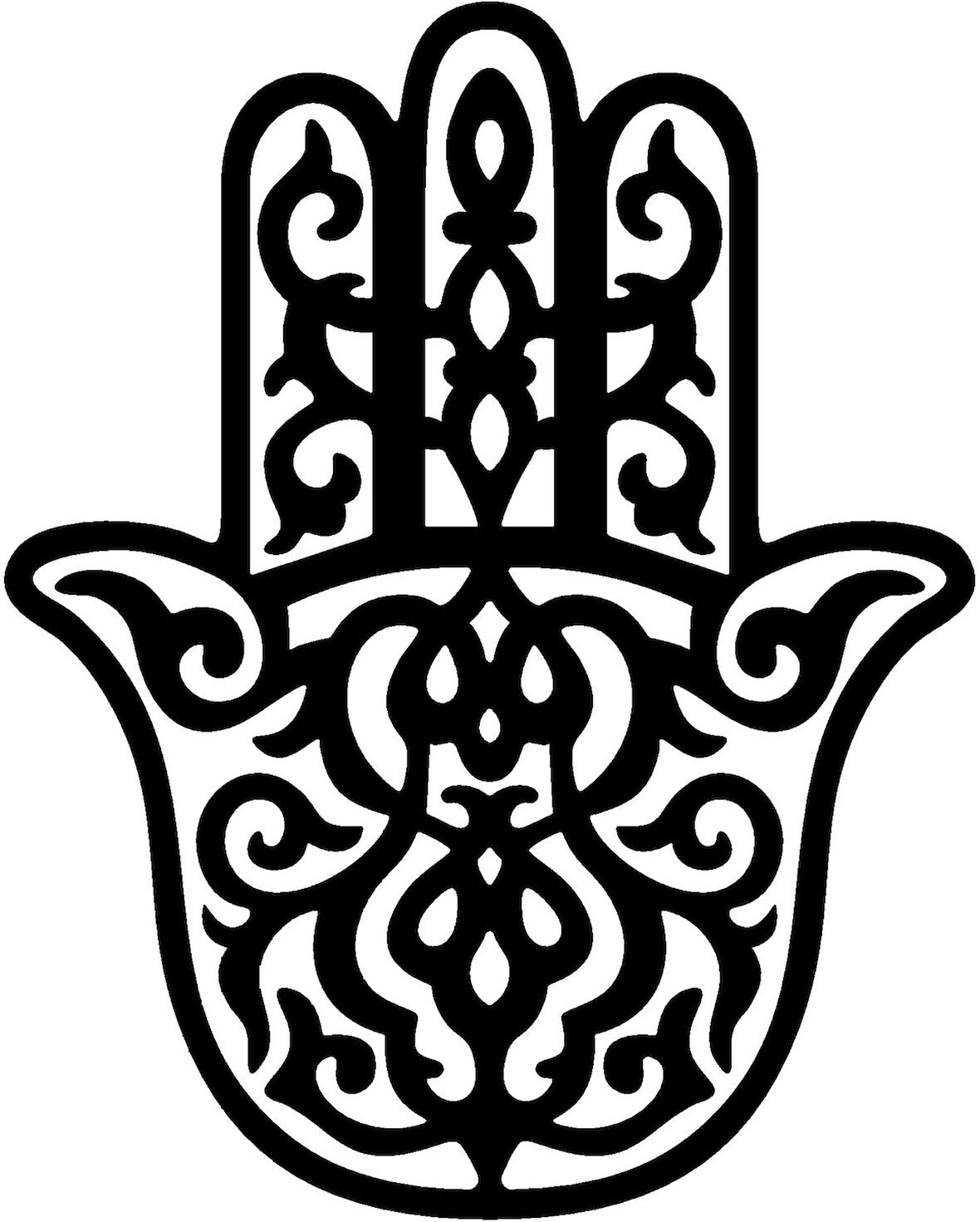 Miyrem Fatıma Ana Eli Tasarım Sticker 20 x 26 Cm