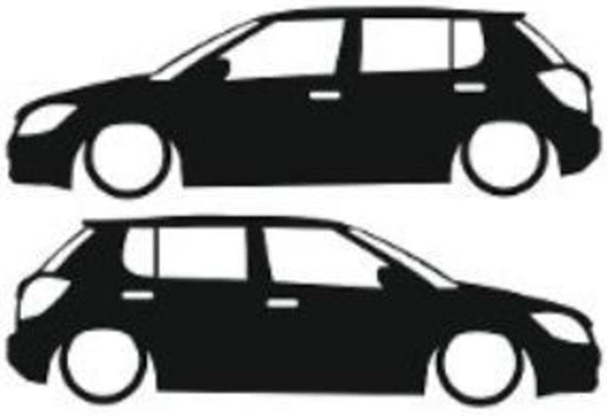 Miyrem Otomobil Tasarım Model 18 Sticker 20 x 6 cm 2 Adet