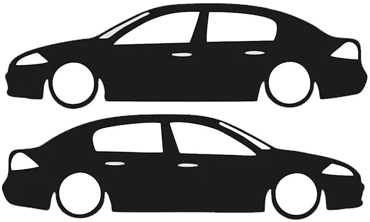 Miyrem Otomobil Tasarım Model 17 Sticker 20 x 6 cm 2 Adet