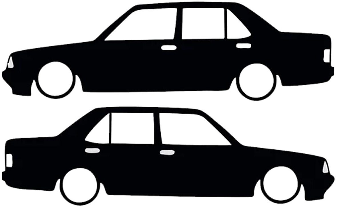 Miyrem Otomobil Tasarım Model 11 Sticker 10 x 3 cm 2 Adet