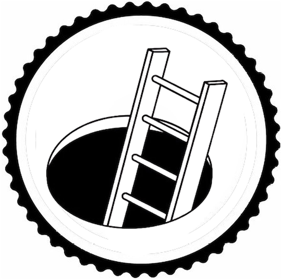 Miyrem Boşluğa İnen Merdiven Tasarım Sticker 50 x 50 cm