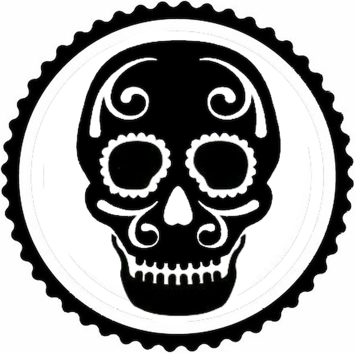 Miyrem Desenli Kuru Kafa Tasarım Sticker 40 x 40 cm