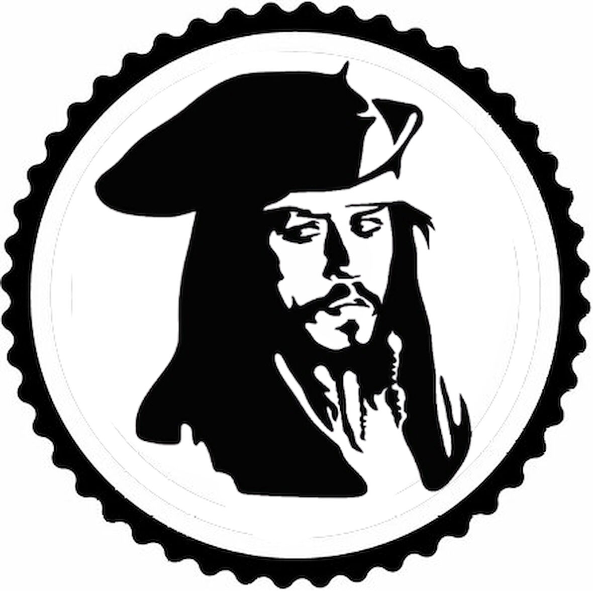 Miyrem Jack Sparrow Tasarım Sticker 50 x 50 cm