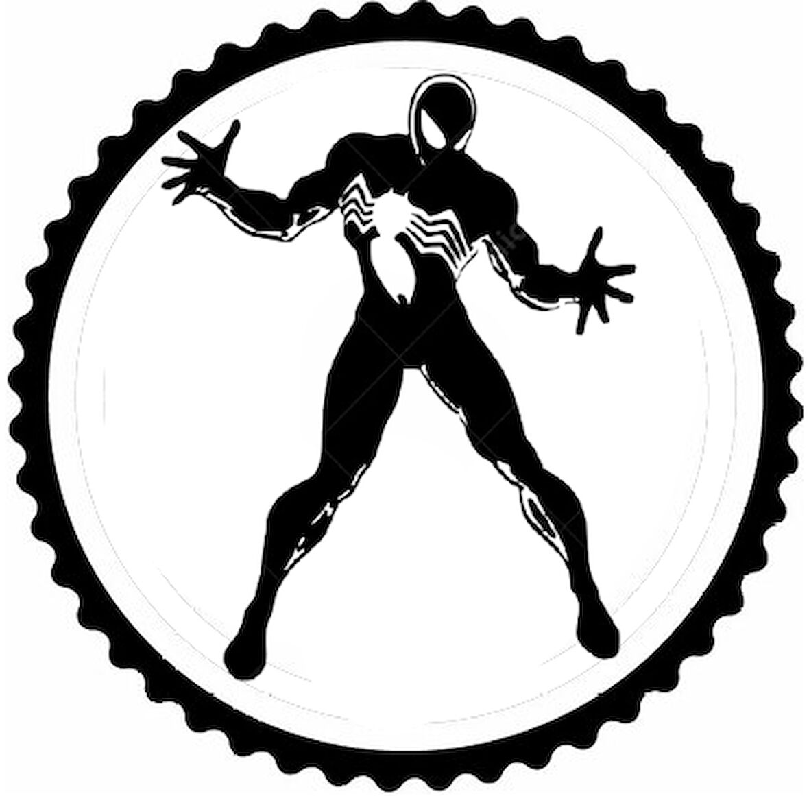 Miyrem Örümcek Adam Tasarım Sticker 50 x 50 cm