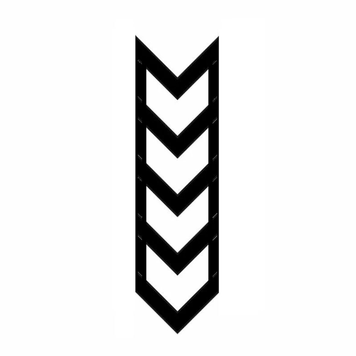 Miyrem Çatal Ok 4 Motosiklet Çamurluk Sticker  34 cm x 6 cm