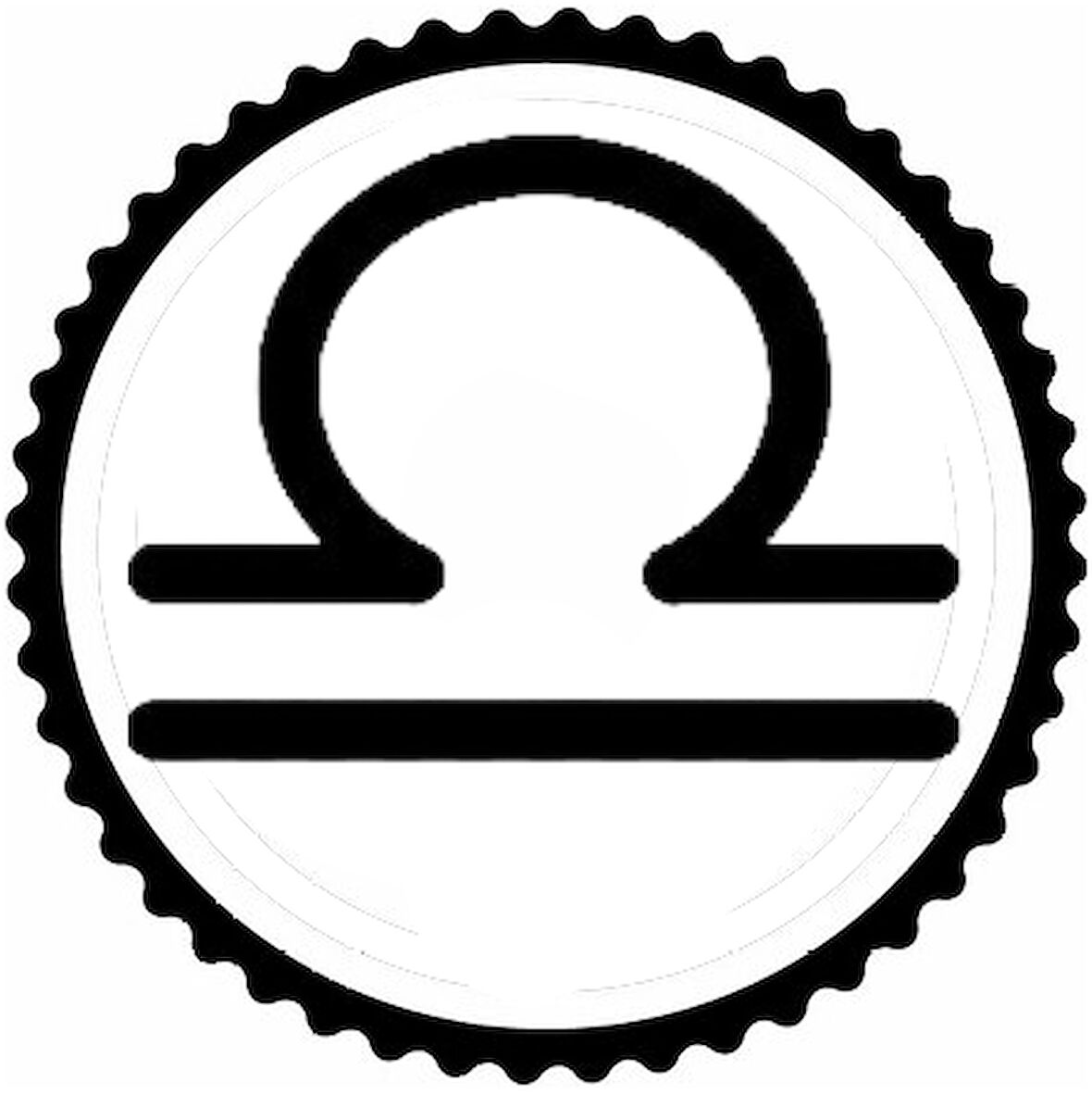 Miyrem Terazi Burcu Sembolü Tasarım Sticker 40 x 40 cm