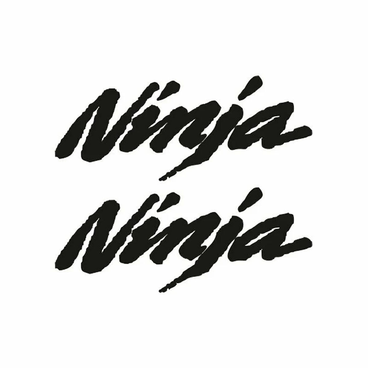 Miyrem Ninja Yazı Motosiklet Sticker 2 Adet 15 x 6 cm