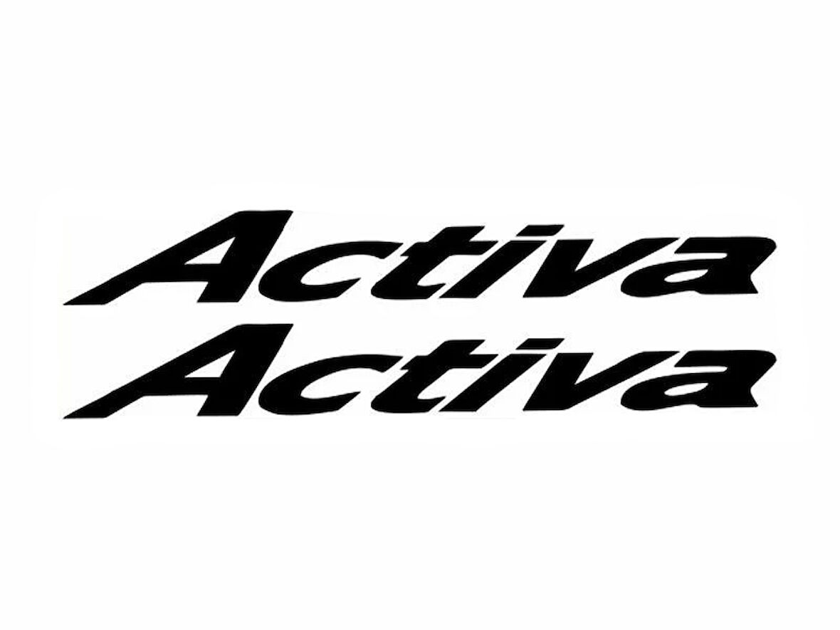 Miyrem Activa Yazı Motosiklet Sticker 2 Adet 20 x 5 cm