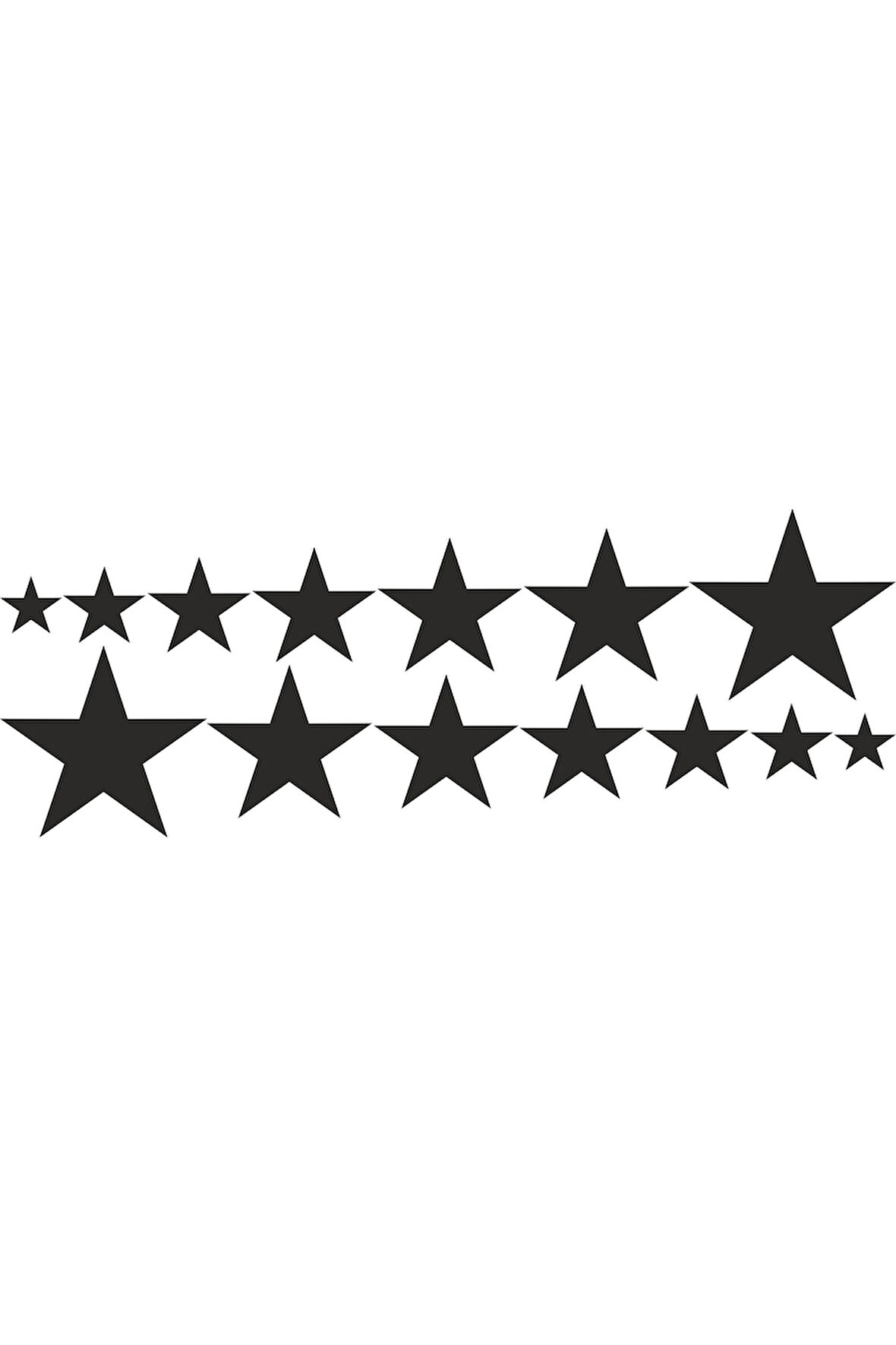 Miyrem Sıralı Yıldız 14'lü Sticker 20 x 6 cm