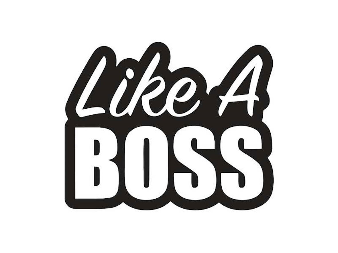 Miyrem Like A Boss Oto Arka Cam Sticker 16 x 13 cm