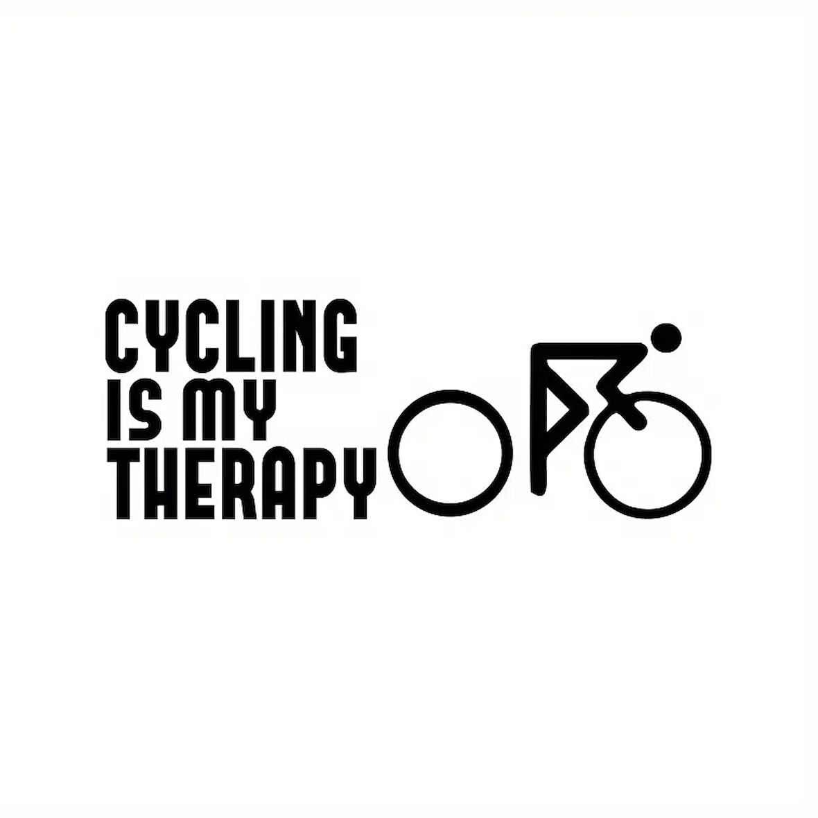 Miyrem Bisiklet Terapidir Oto Arka Cam Sticker 20 x 8 cm