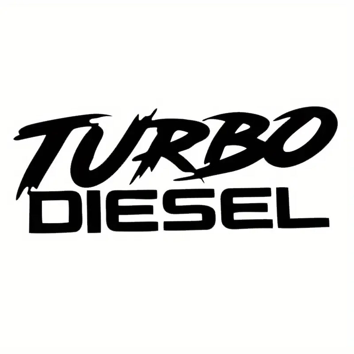 Miyrem Turba Diesel Oto Arka Cam Sticker 23 x 9 cm