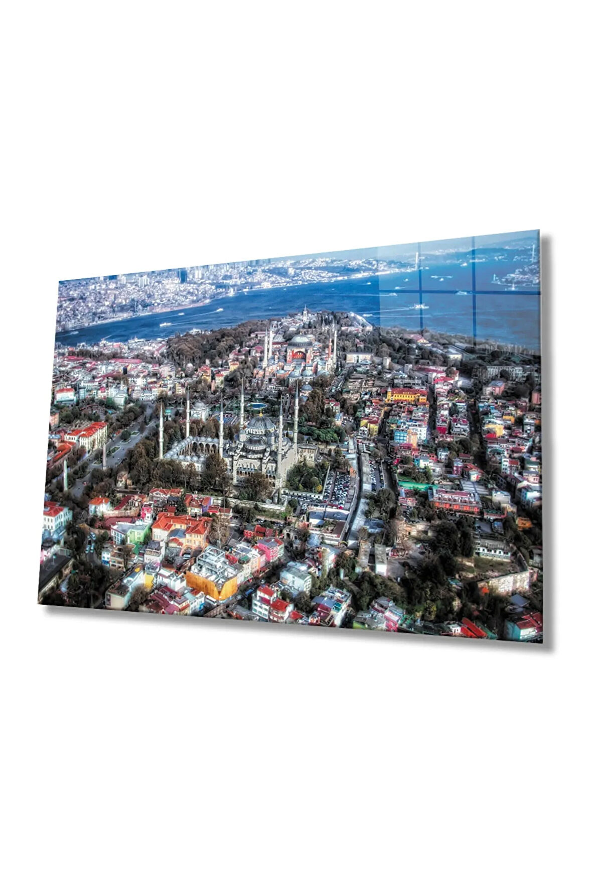  Miyrem Glasses Collection -A1^#  Istanbul Manzara 4mm Dayanıklı Cam Tablo Temperli Cam