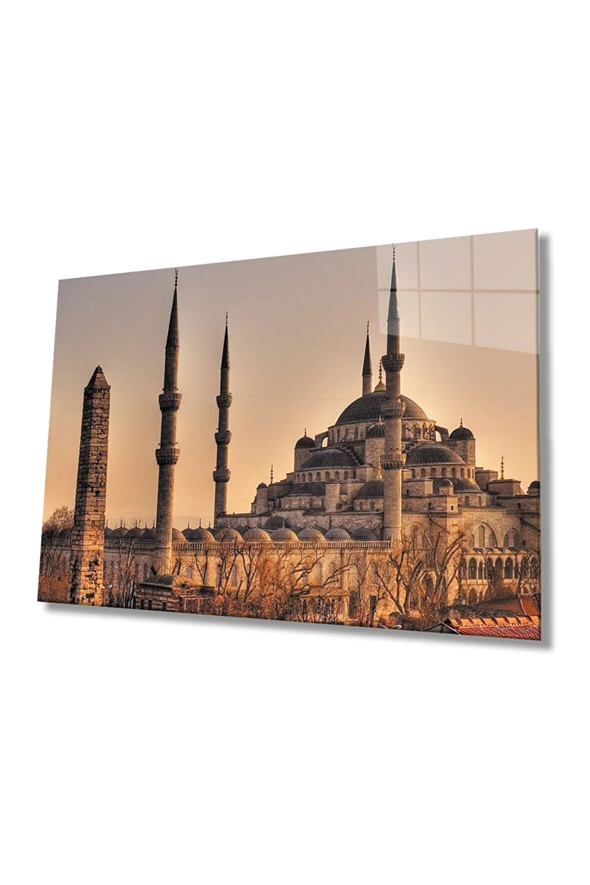  Miyrem Glasses Collection -A1^#  Istanbul Sultan Ahmet Camii Manzara  Cam Tablo