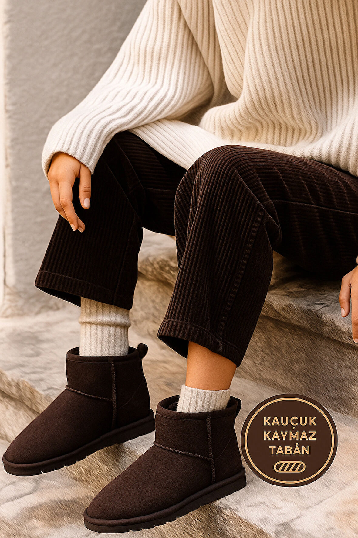 Ultra Mini Kürklü Uggg Classic Mini II 1016222 CHE Kadın Bot