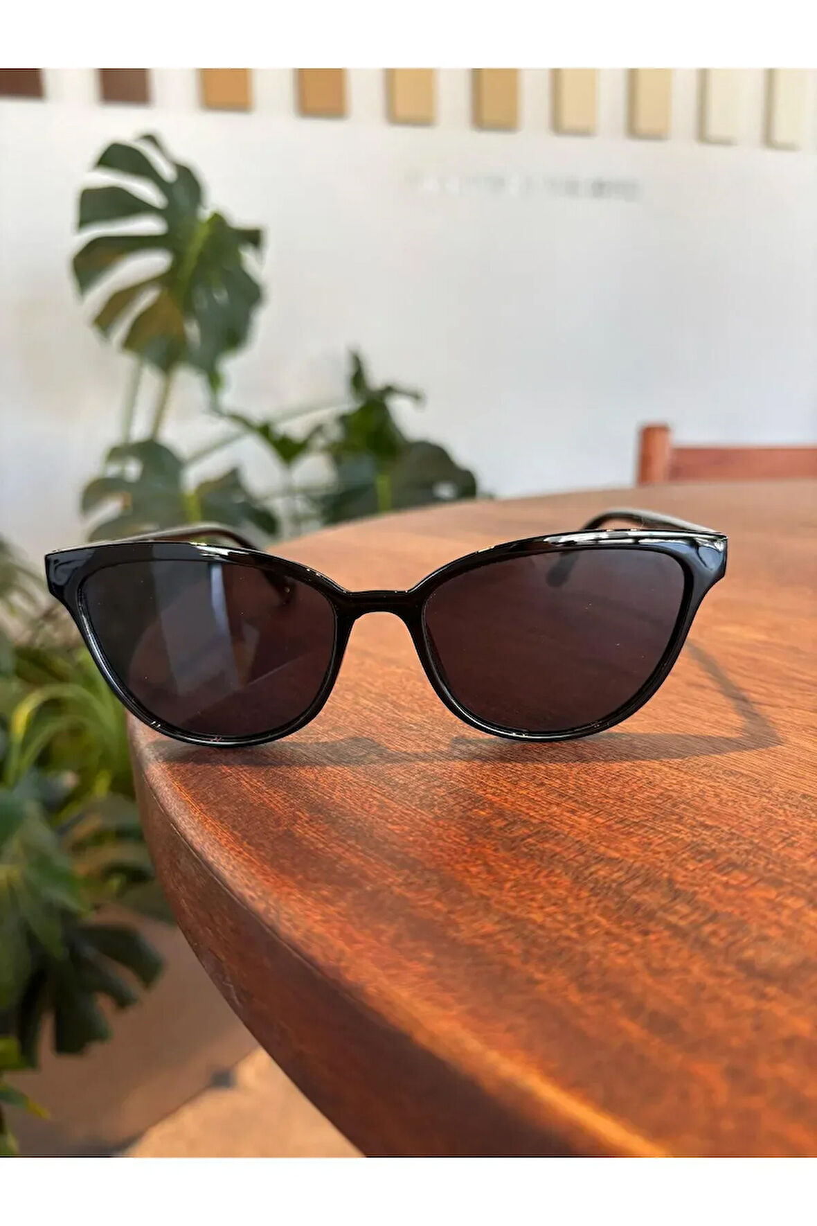 Nancy Cat Eye Çekik Siyah Gözlük Trend Model 56 Ekartman Hafif Güneş Gözlüğü