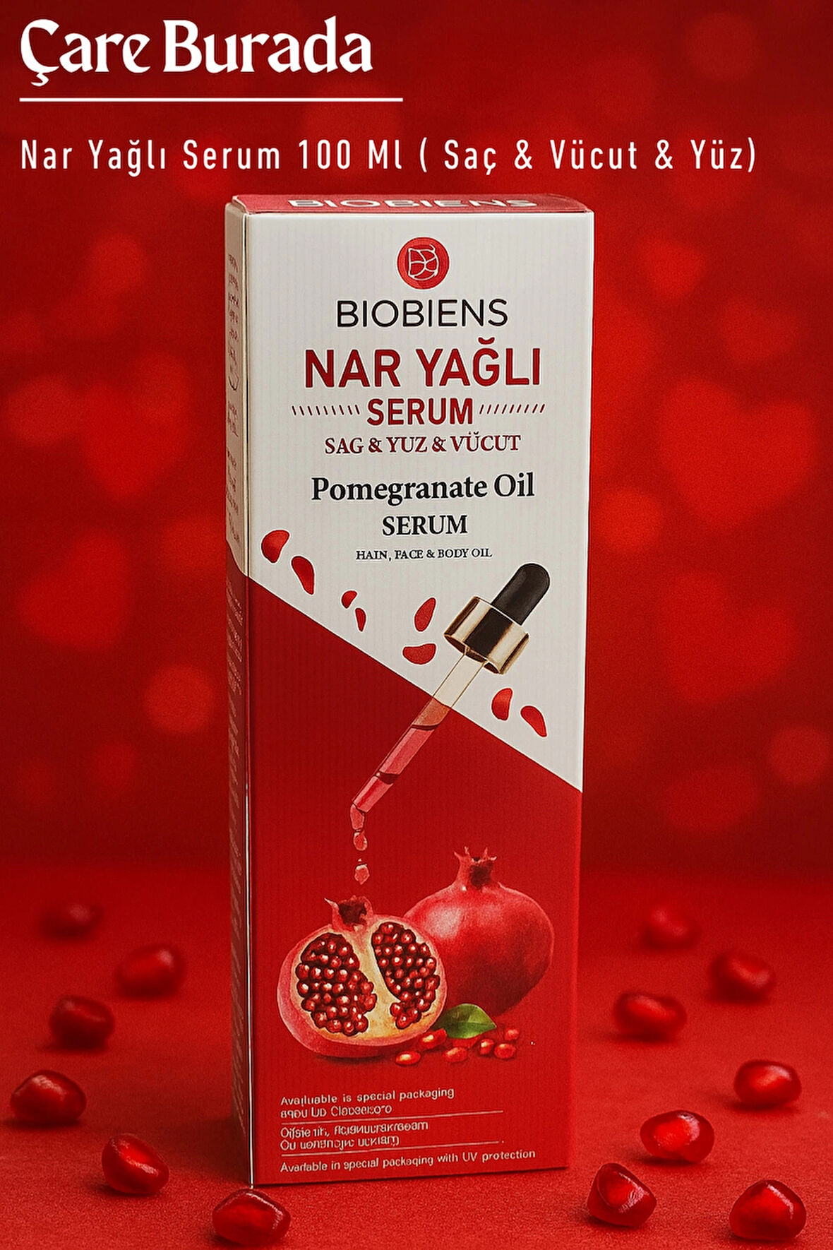 Biobiens - Nar Yağlı Serum 100 Ml (Saç & Yüz & Vücut)