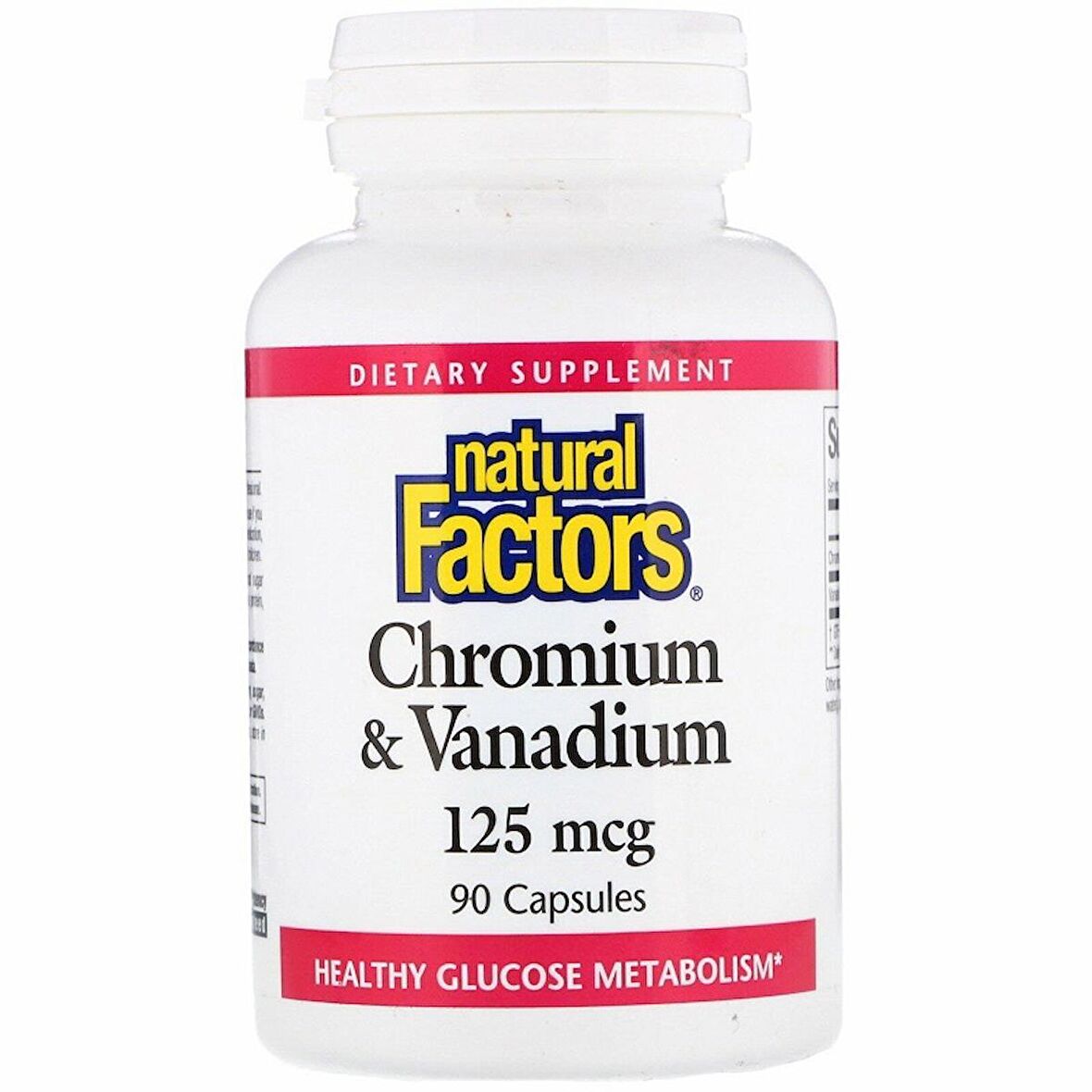 Natural Factors Chromium & Vanadium 125 mcg 90 Capsules