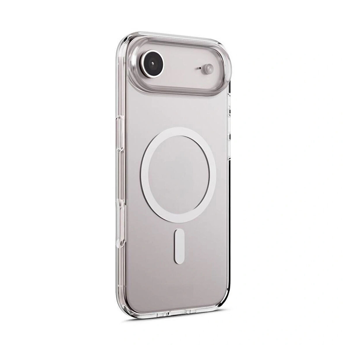 iPhone 17 AIR Uyumlu Magsafe Kablosuz Şarj Özellikli Şeffaf Silikon Kılıf