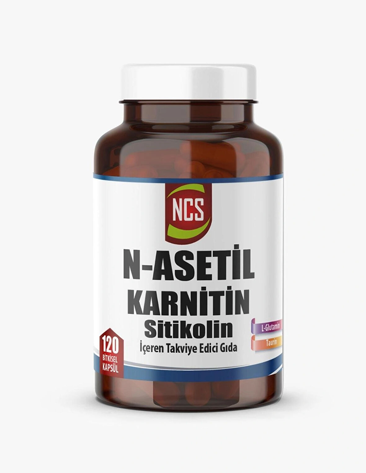 Ncs N-Asetil Karnitin Sitikolin L-Glutamin Taurin 120 Bitkisel Kapsül
