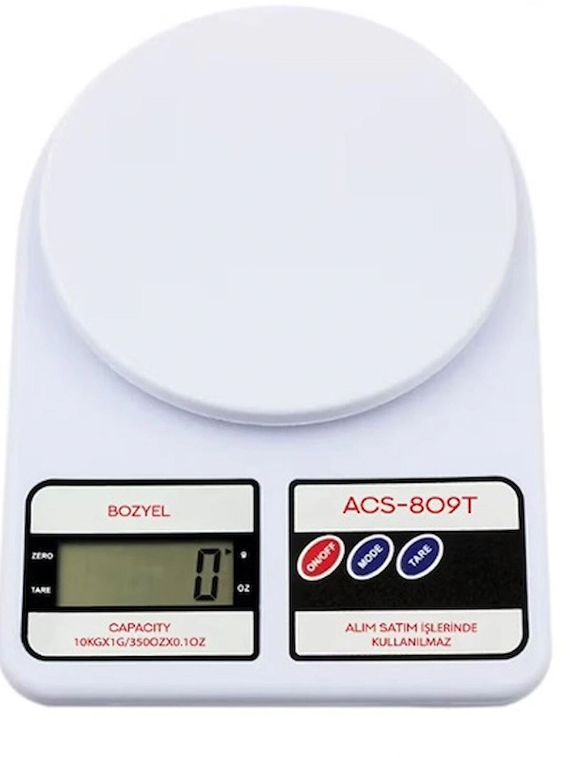 Tartı - Terazi 10 kg 22cn X 17cm ACS-809T 