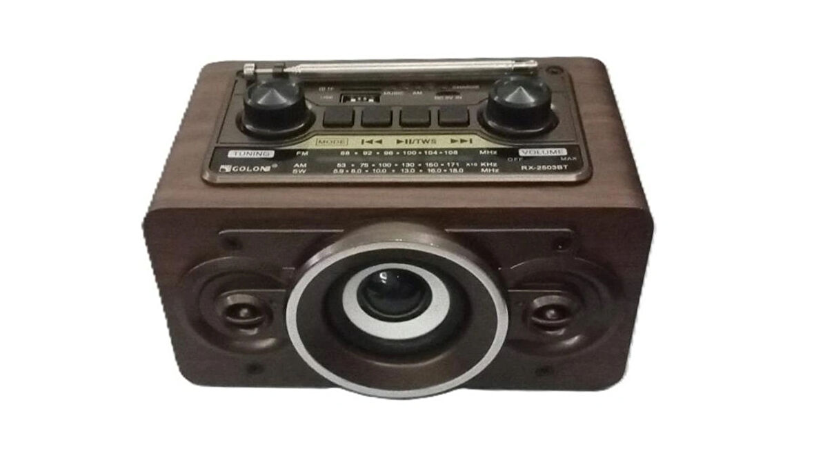 Radyo RX-2503BT Fm 3 Bant USB, Hafıza Kartı, Bluetooth Okuyucu - Kompakt ve Lüks