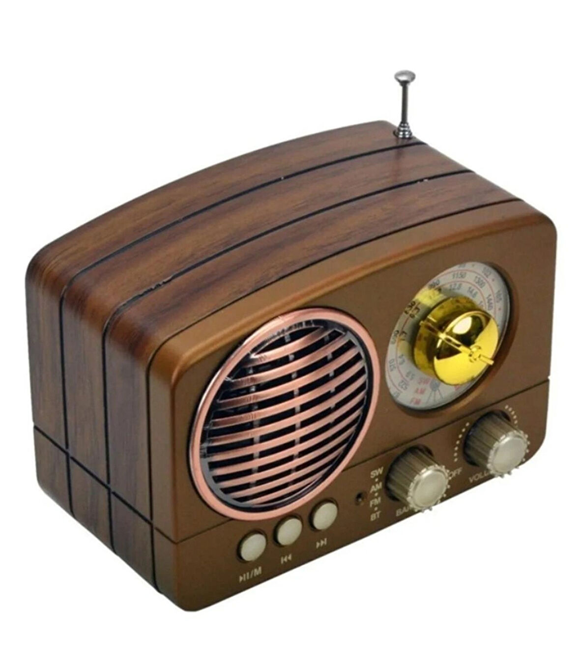 M-161BT Bluetooth Radyo Müzik Kutusu MP3 14 Cm Dekoratif Ve Nostaljik Radyo