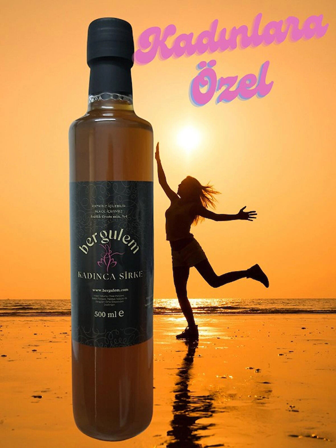 Neşe Natural Bergulem Kadınca Hayıt Sirkesi 500 ml