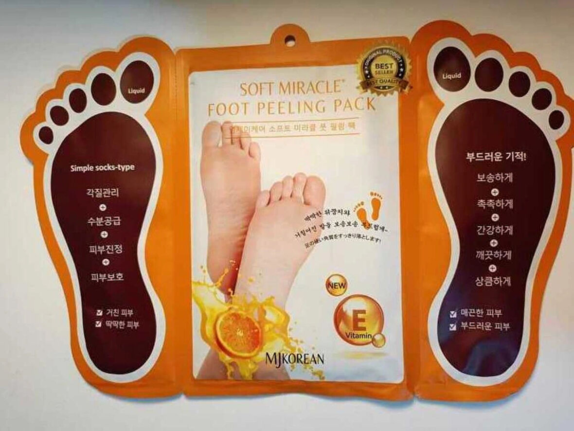 Soft Miracle MJKOREAN Foot Peeling Pack - Soyulan Ayak Bakım Maskesi