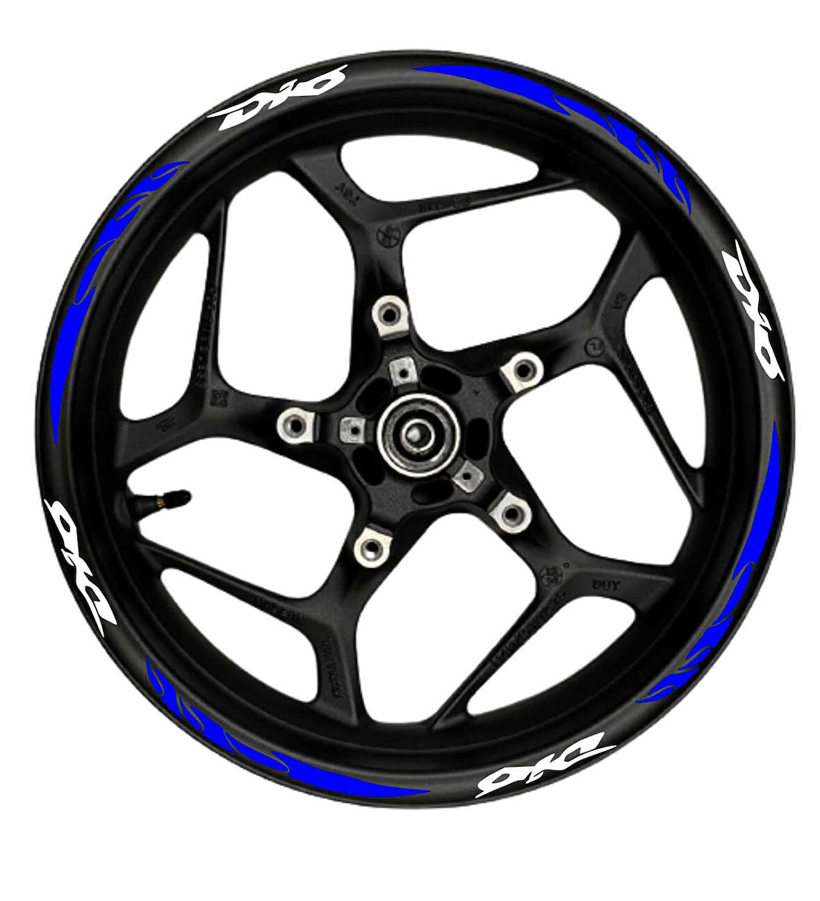 Dio Beyaz yazılı  neon(fıstık yeşili) pençe şeritli