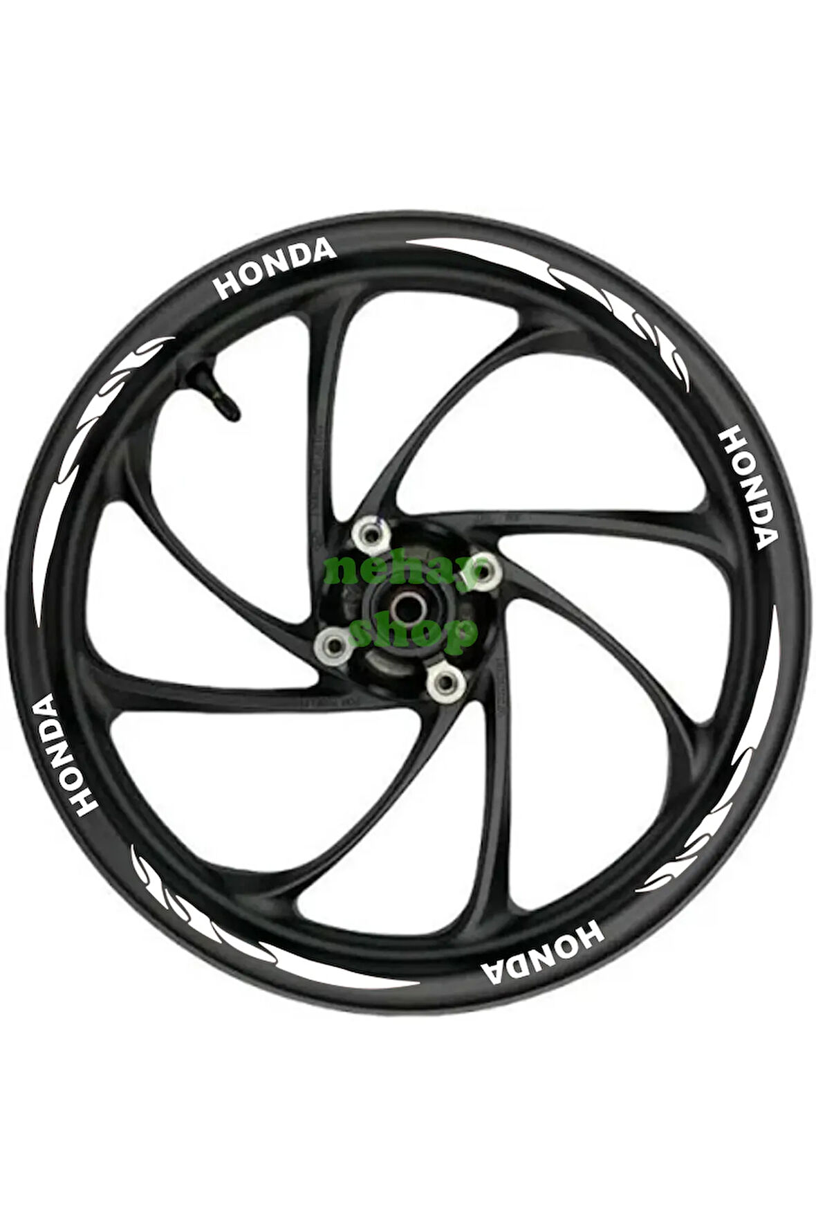 HONDA Beyaz yazılı  kırmızı pençe şeritli