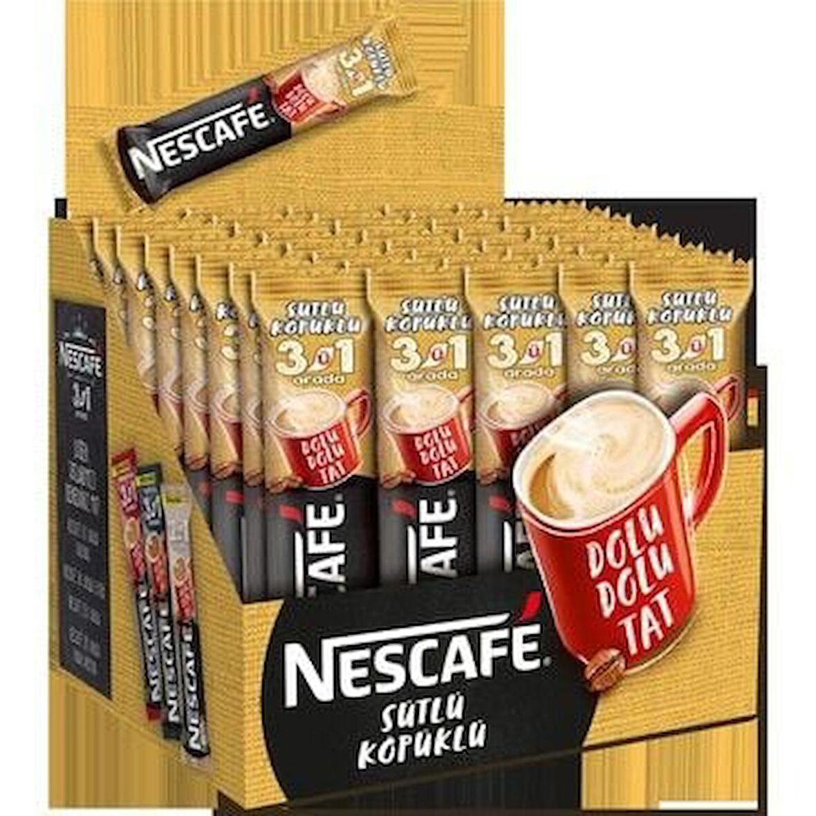 Nescafe 3'1 arada Sütlü Köpüklü 48'li Paket