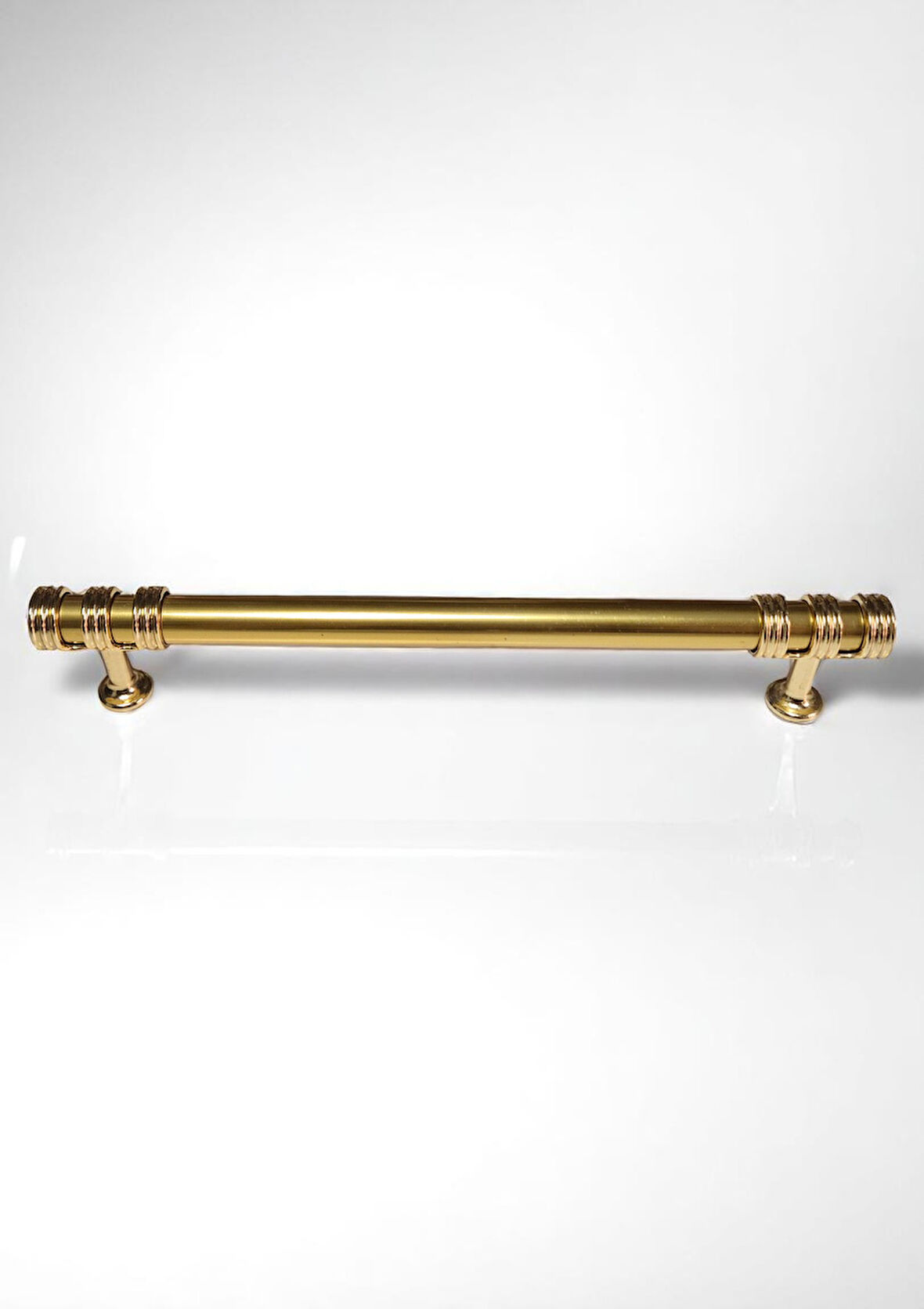 Nesli Alüminyum Metal Lüks Modern Mobilya Çekmece Mutfak Dolabı Kulpu Altın 192mm