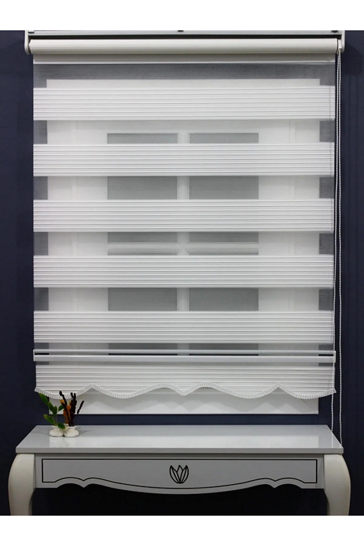 Pliseli Stor Zebra Perde Etek Dilimli