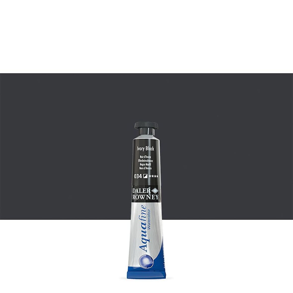 Daler Rowney Aquafine Tüp Suluboya 8ml N:034 Ivory Black