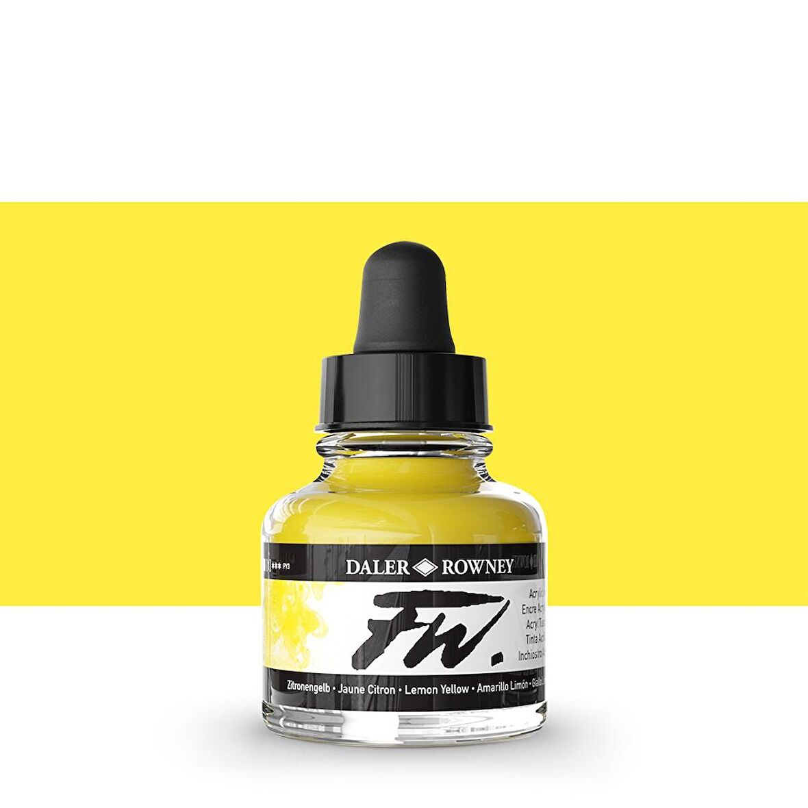 Daler Rowney FW Acrylic Artist Ink 29.5ml Lemon Yellow 651