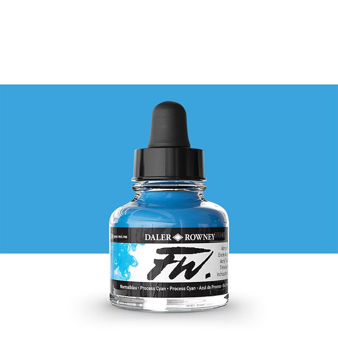 Daler Rowney FW Acrylic Artist Ink 29.5ml Process Cyan 120
