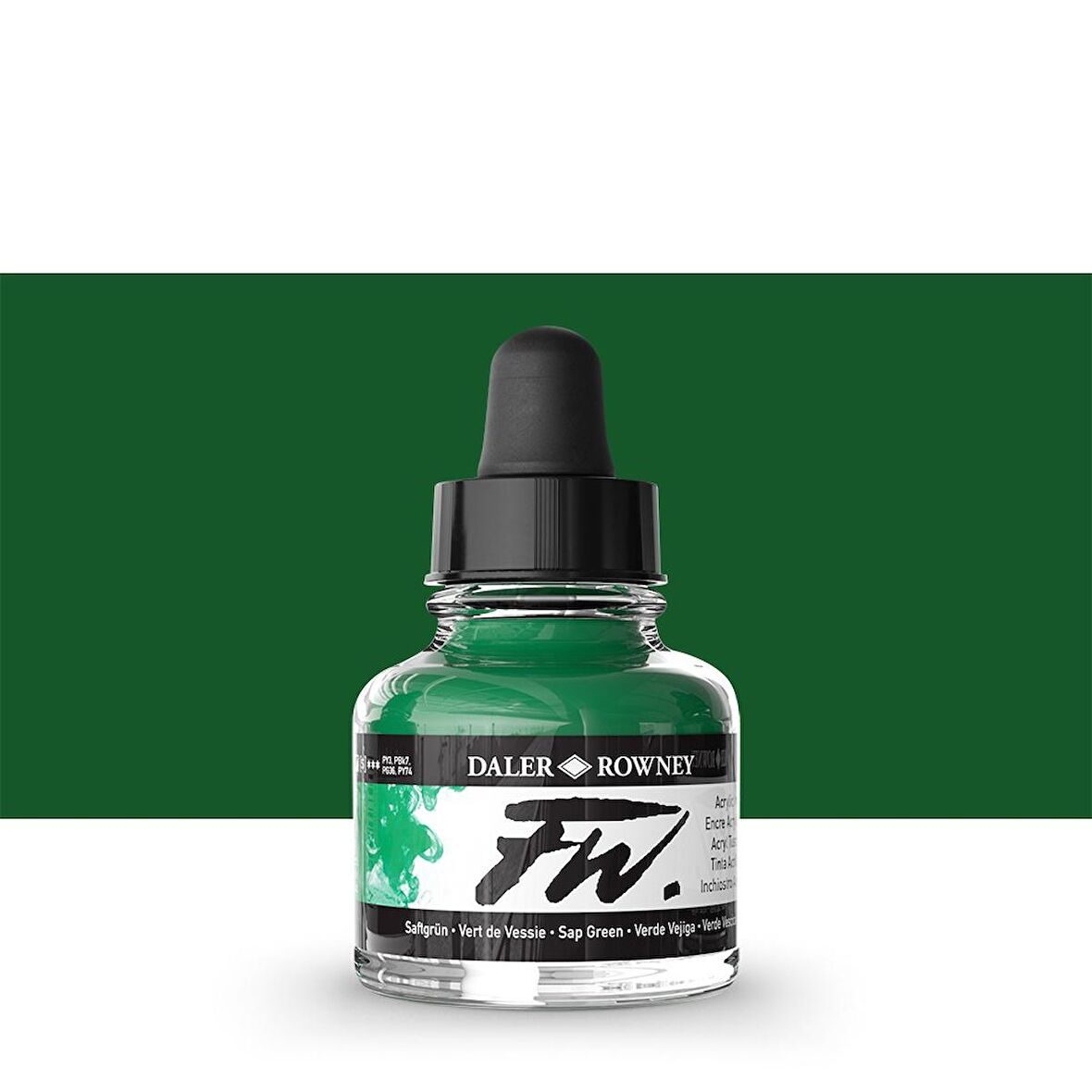 Daler Rowney FW Acrylic Artist Ink 29.5ml Sap Green 375