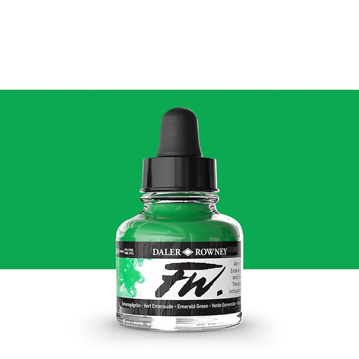 Daler Rowney FW Acrylic Artist Ink 29.5ml Emerald Green 335