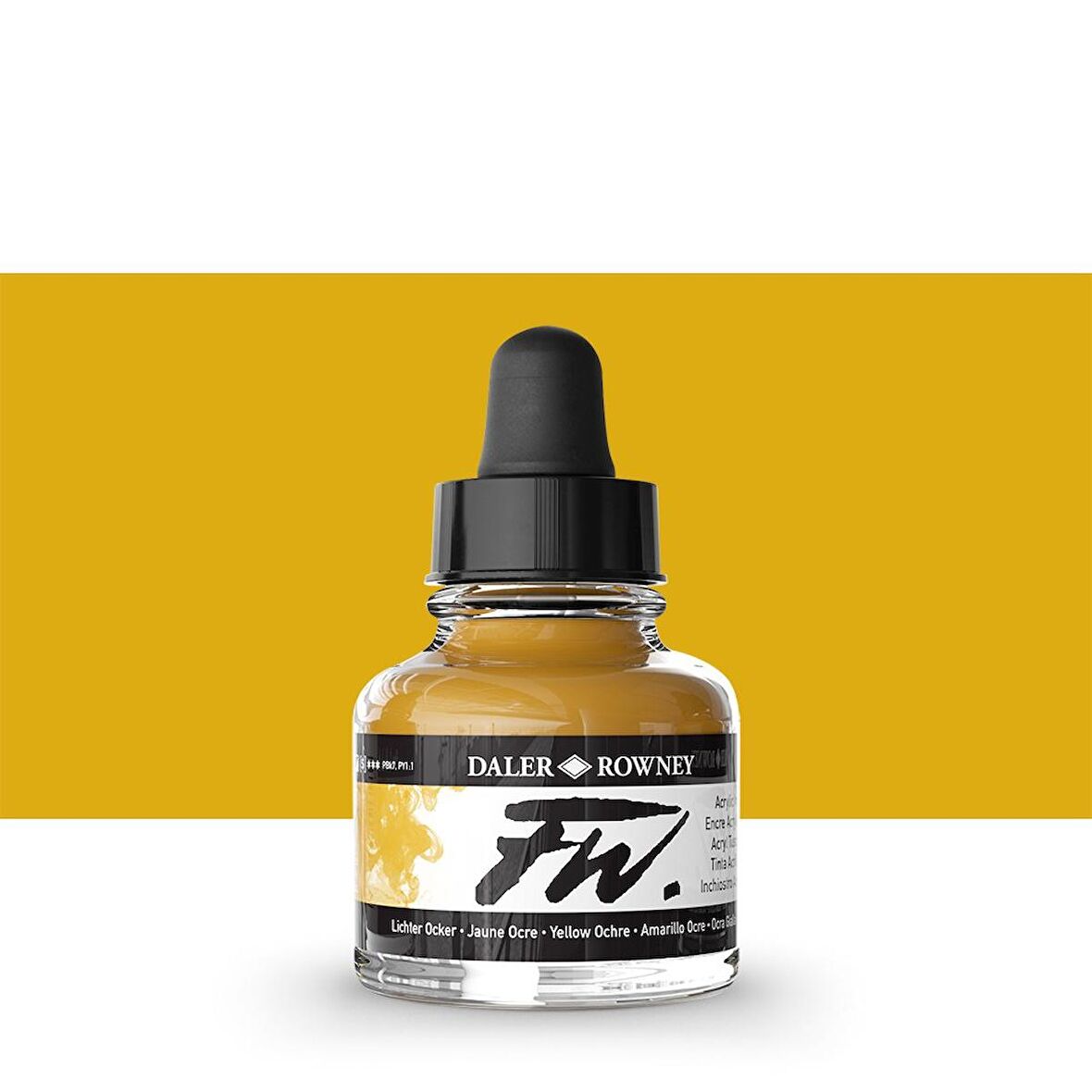 Daler Rowney FW Acrylic Artist Ink 29.5ml Yellow Ochre 663