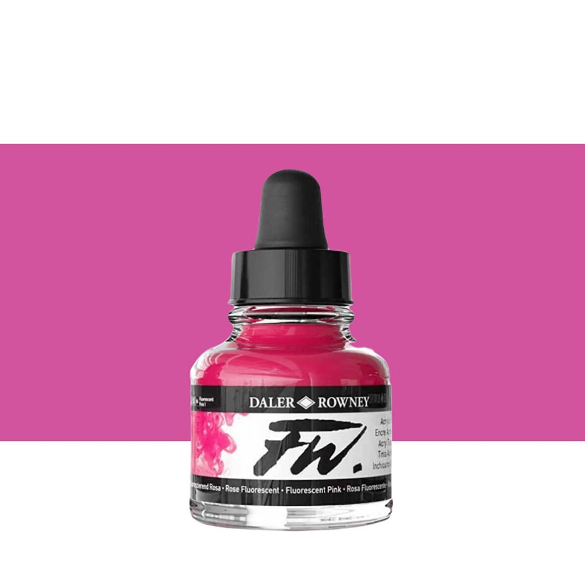 Daler Rowney FW Acrylic Artist Ink 29.5ml Fluorescent Pink 538