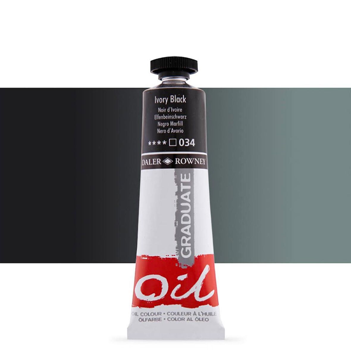 Daler Rowney Graduate Yağlı Boya 38ml 034 Ivory Black
