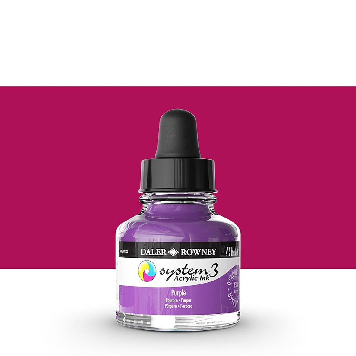 Daler Rowney System 3 Sıvı Akrilik Mürekkep Boya 29.5ml 433 Purple