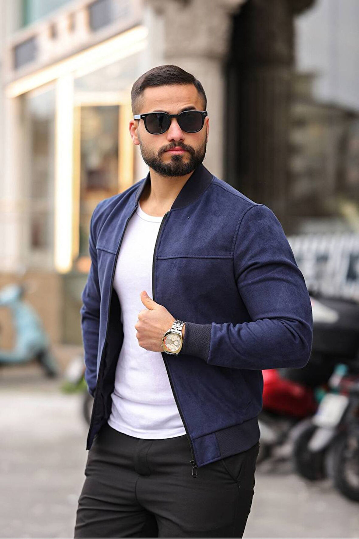 Unisex Süet Kolej Ceket - Günlük ve Spor Kombinlerin Vazgeçilmezi