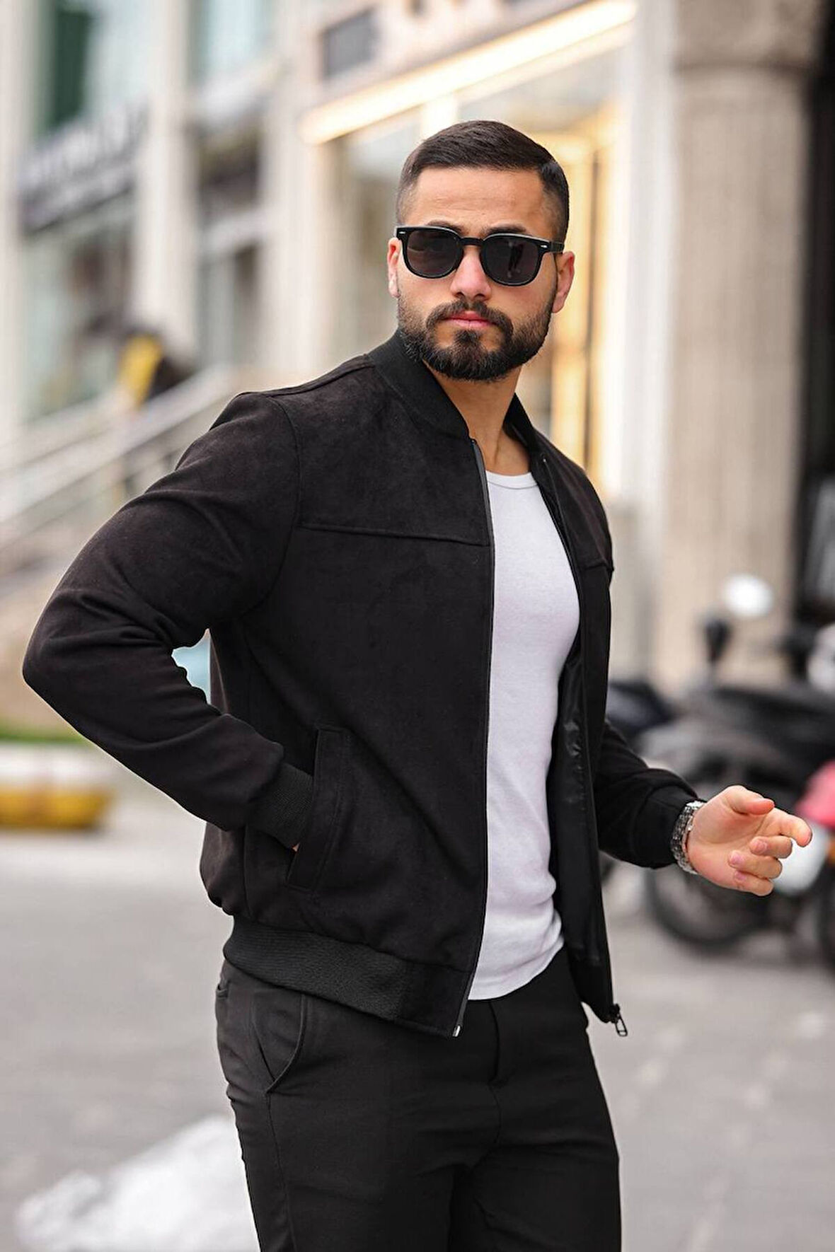 Unisex Süet Kolej Ceket - Günlük ve Spor Kombinlerin Vazgeçilmezi