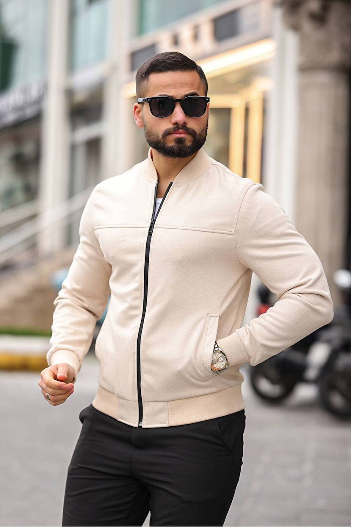 Unisex Süet Kolej Ceket - Günlük ve Spor Kombinlerin Vazgeçilmezi