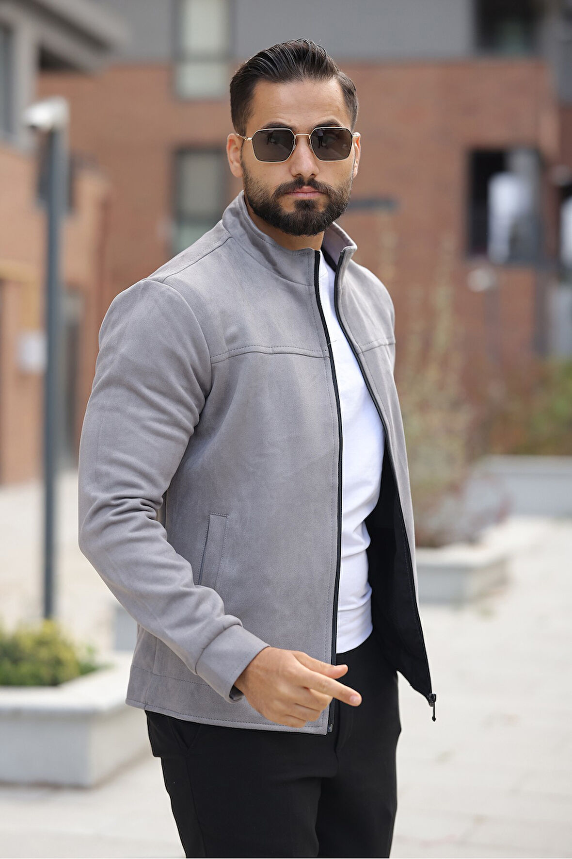 Basic Baharlık Süet Ceket - Sade ve Şık Stil