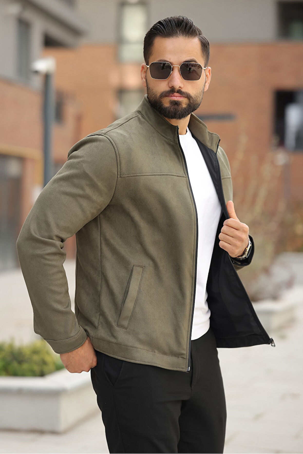 Basic Baharlık Süet Ceket - Sade ve Şık Stil